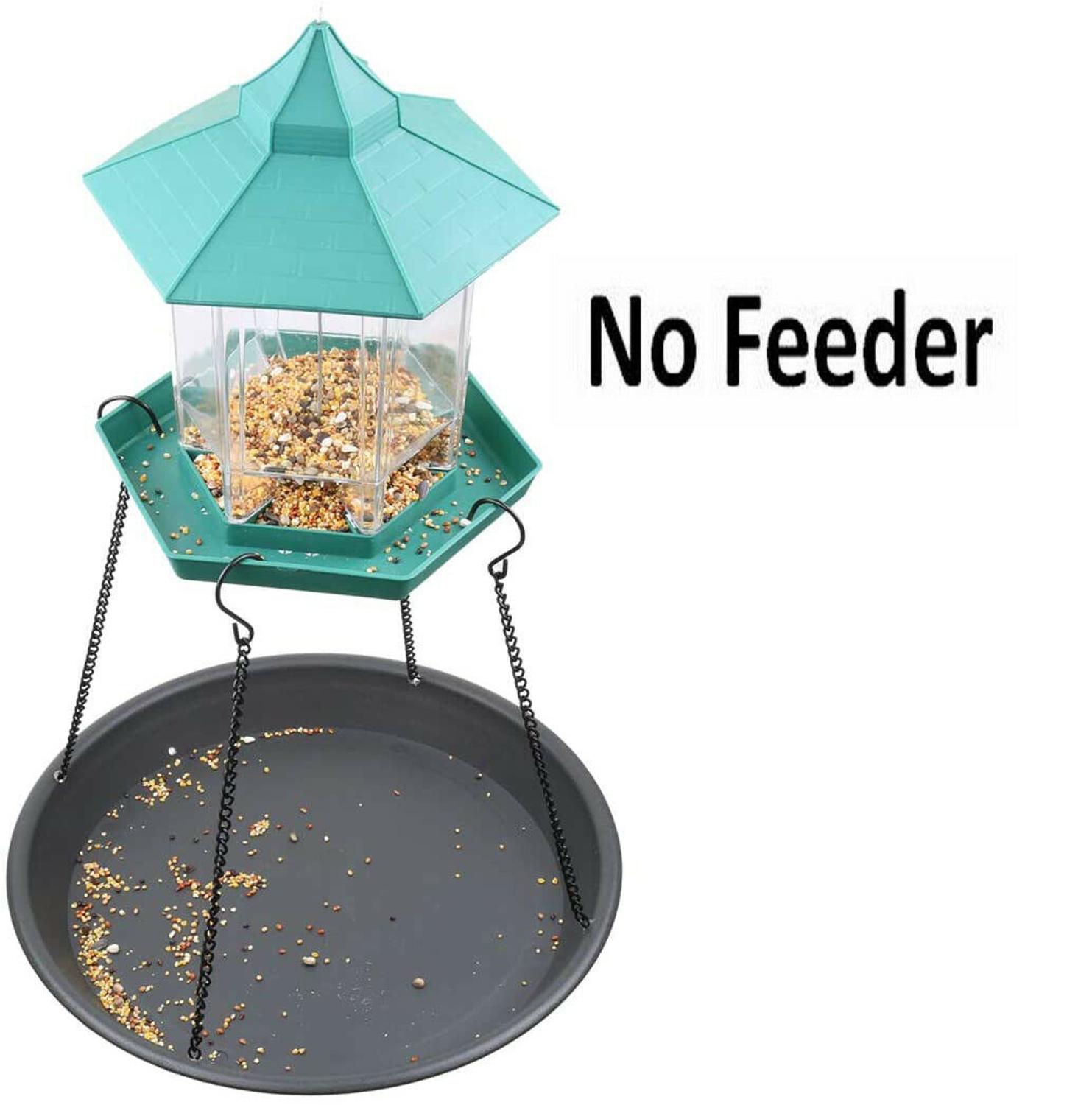 Large Wild Bird Feeder Hanging Feeding Station Garden Water Bath Tray Outdoor