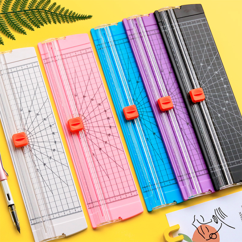 Tragbare A4 Papier Cutter foto Schneidemaschine Art DIY handgemachte Atlas Foto Zauberstab Papier Cutter geben weg 5 stücke Ersatz klinge