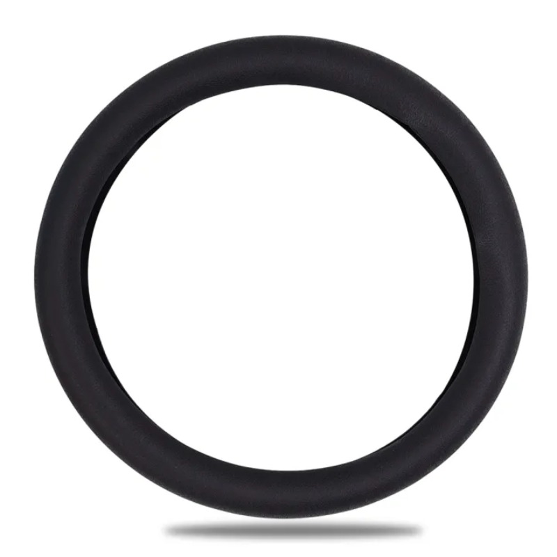 Sklisikker silikon rattbeskytter, beskyttelsesdeksel til bilratt, sklisikkert elastisk stretch rattdeksel til bilratt: Svart