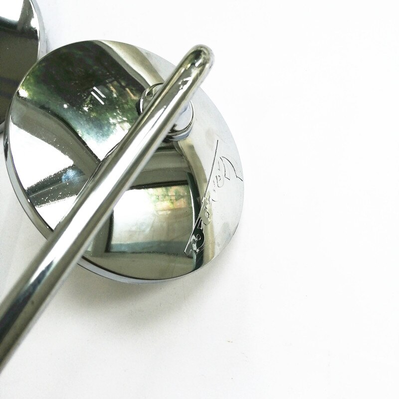 Moottoripyörä pyörä 8mm kromi moottoripyörä skootteri peilit mukautetun soikea suzuki kawasaki honda kymco vespa sym