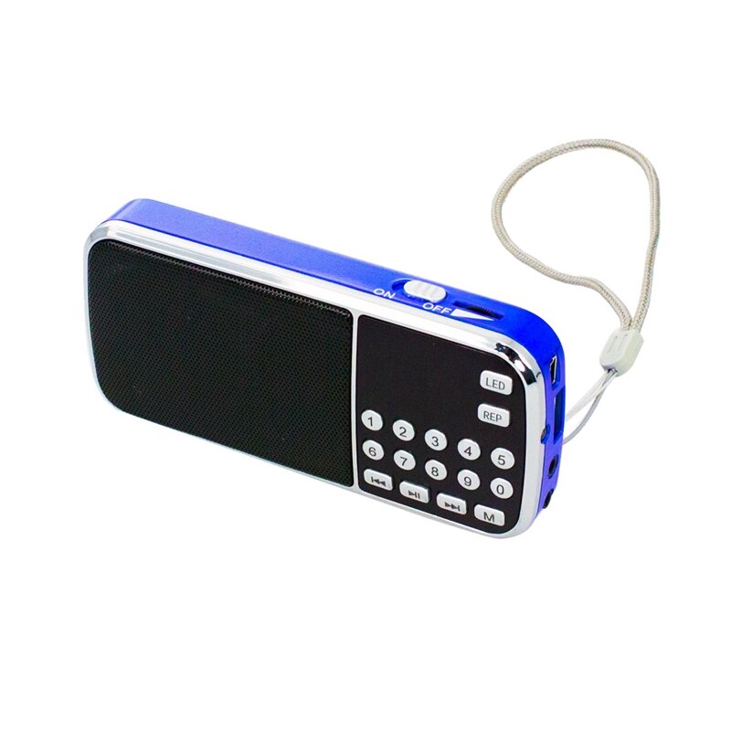 L-088AM Dual Band Rechargeable Portable Mini Pocket Digital Auto Scan AM FM Radio Receiver: Default Title