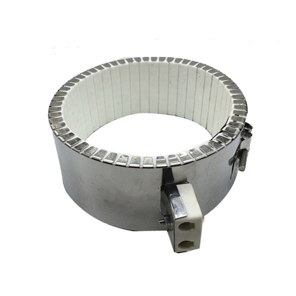 120mm Inner Diameter 220V White Ceramic Band Heater 60/90/120/170mm Height Max Temperature Heat to 800 Degrees Heating Coil
