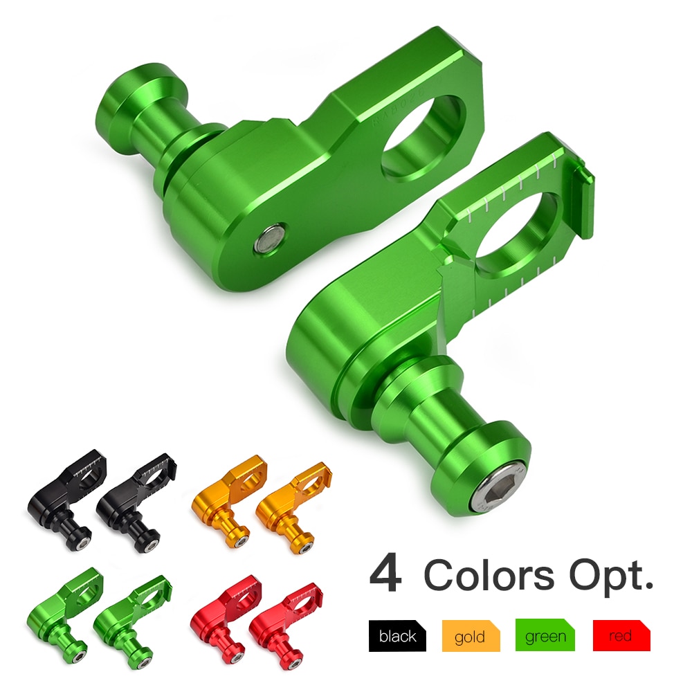 CNC Racing Axle Block Slider Swingarm Spools Chain Adjuster For