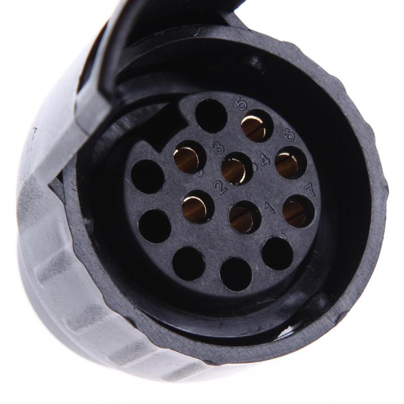 Adaptador convertidor de 7 pines a 13 pines para remolque de 12V, caravana, camión, remolque, enchufe conversor eléctrico tipo N