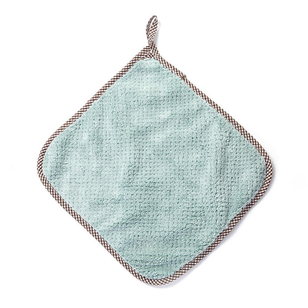 Dishwashing Cloth Towels Rags Housework Cleaning Kitchen To Grid F Oil Rags Absorbent Supplies Household Bamboo Pineapple T F8W8: Blue