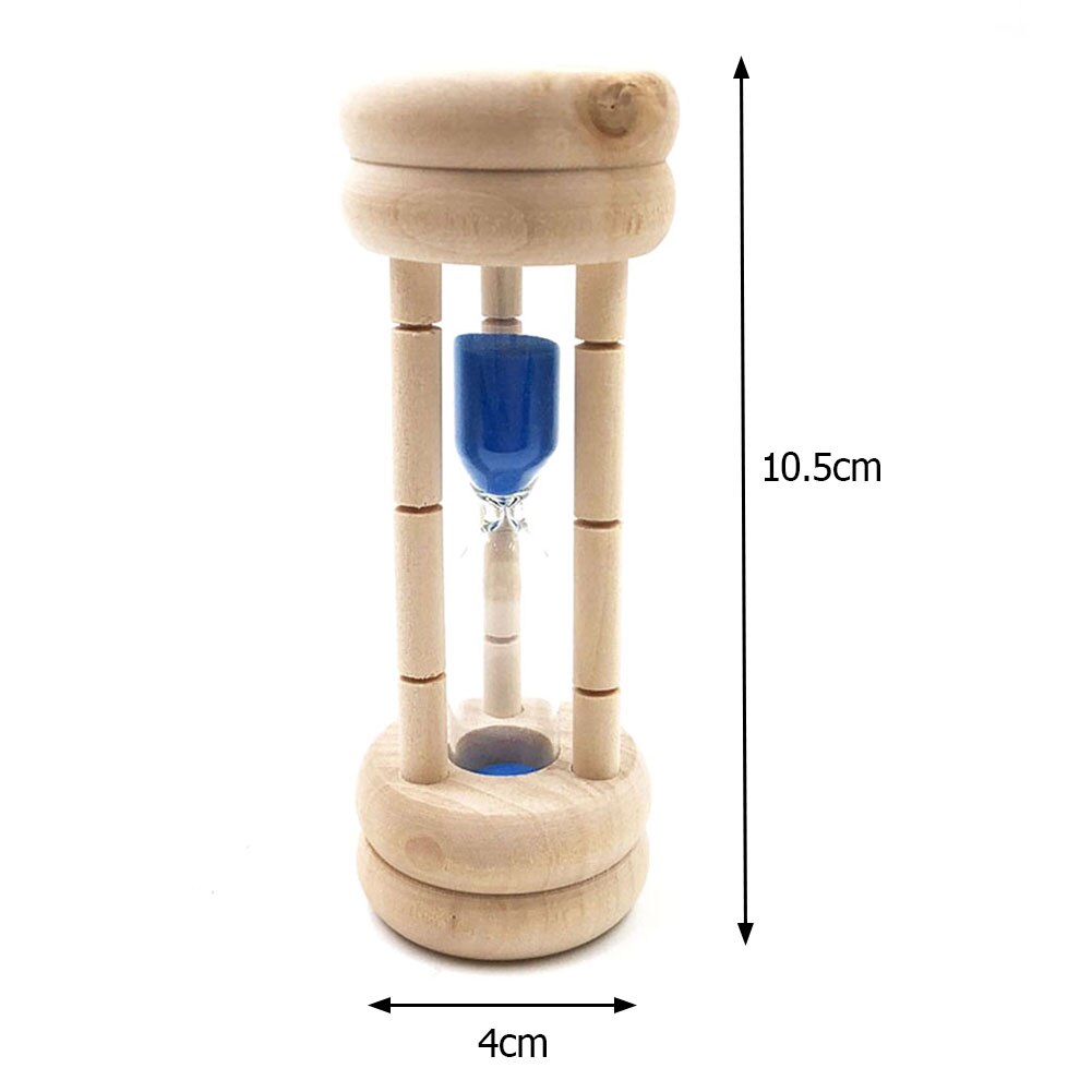 Wooden Hourglasses Home Decor 3min Kids Teeth Brushing Sandglass Timer Ornaments Crafts Sand Clock Hourglass Timer: Blue