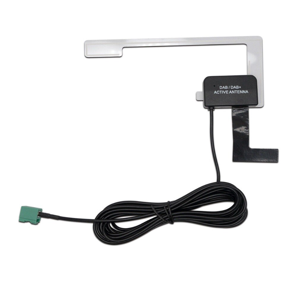 Pro DAB Digital Car Radio Aerial Antenna Glass Mount FAKRA Plug with 3m Line for Digital Audio Broadcast Receiver