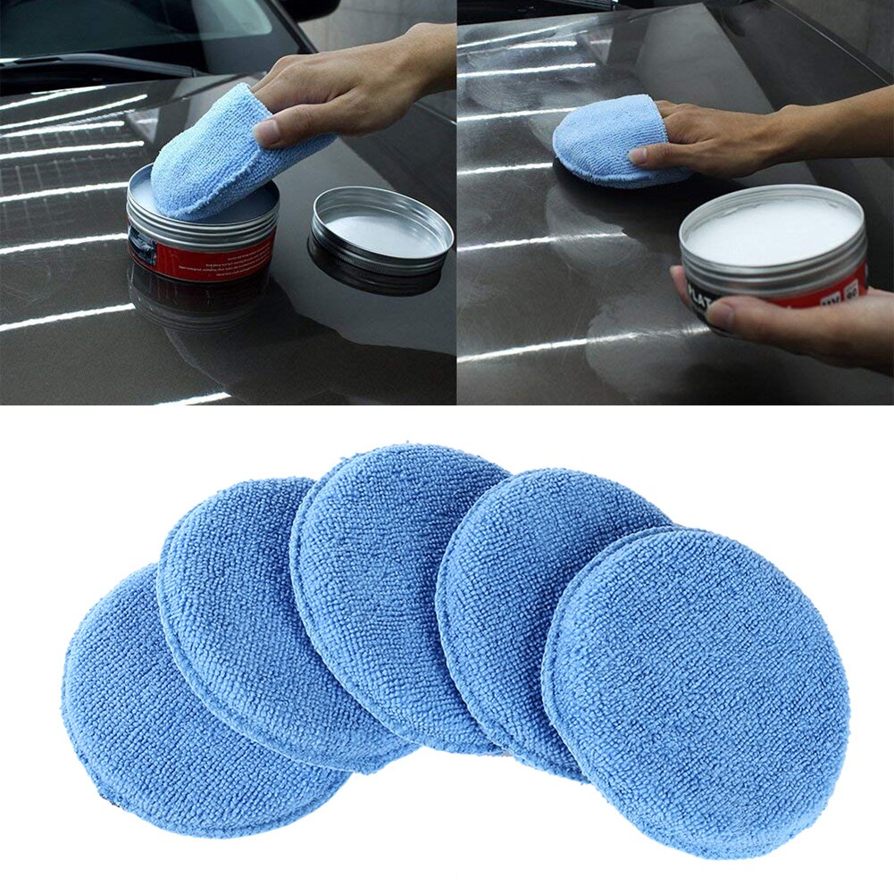 5Pcs 5 Inch Polijsten Spons Buffer Pad Wol Voor Auto Polijstmachine Machine Waxen Polijsten Buffing Auto Paint Care Polijstmachine pads