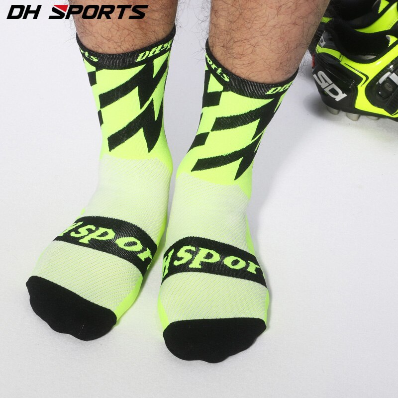 Real Dh Sports Elite Cycling Socks Outdoor Leisure Exercise Training Breathable Plus Stockings Sock Bike Clubs For Man