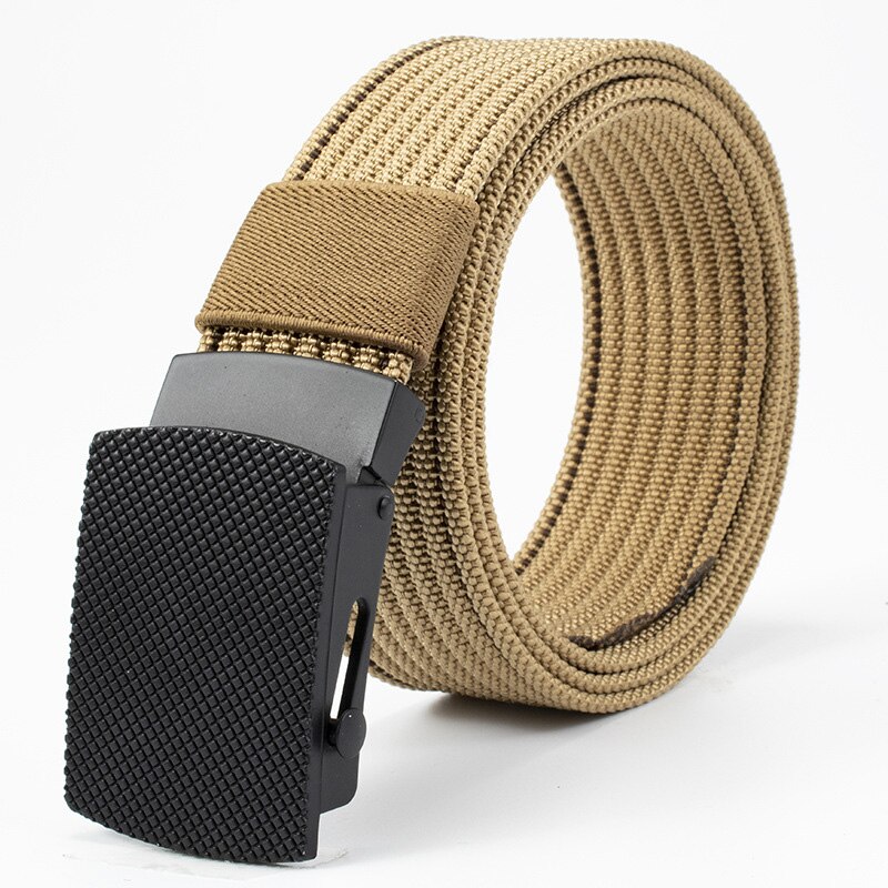 Jeugd Mannen Canvas Riem Nylon Automatische Gesp Mannen Riemen Outdoor Sport Casual Alle-Match Jeans Riemen mannen Tailleband: C Wolf brown