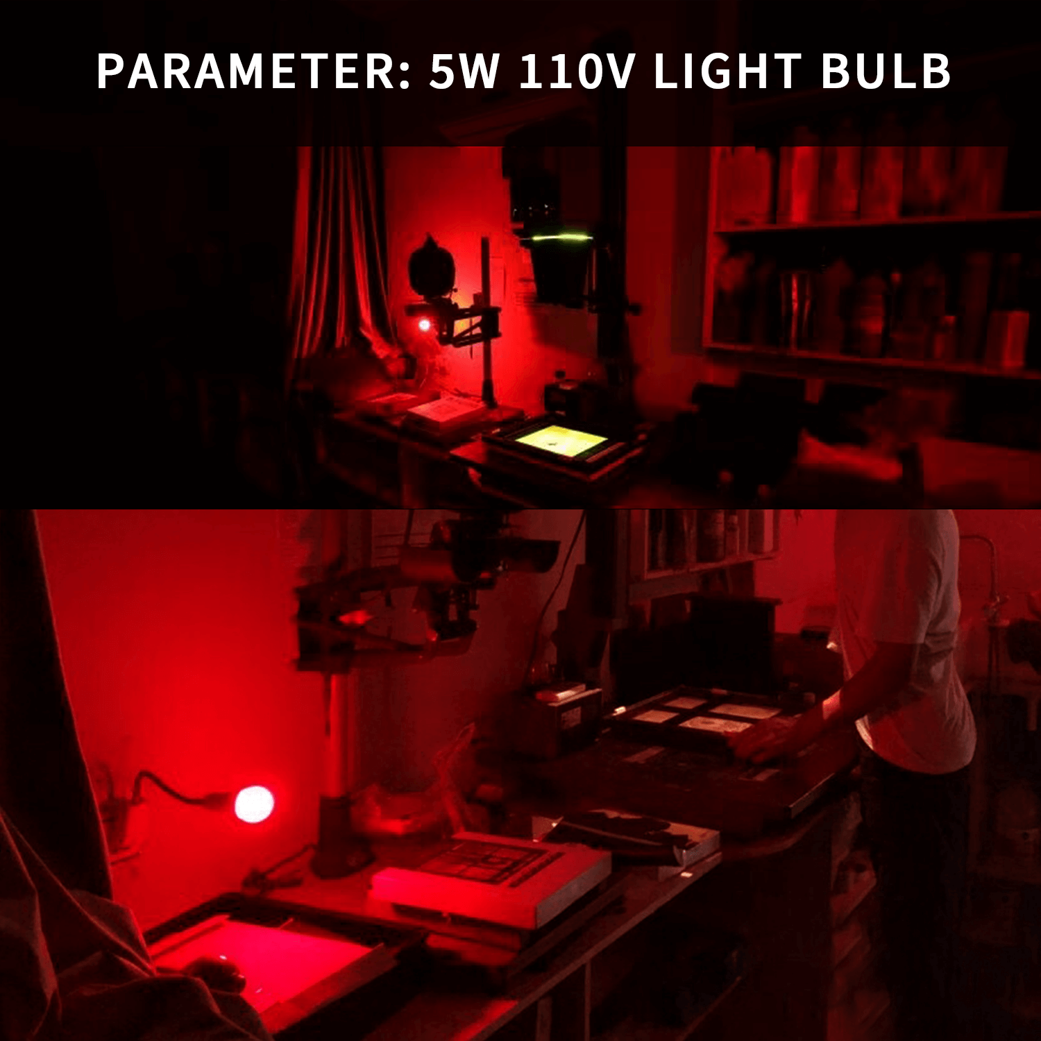Dunkelraum-sicher-Lichtlampe mit Schalter, 360-Grad-Zauberstab-Schreibtischleuchte, E27, LED, Schraubmund, UK/uns/EU-Stecker