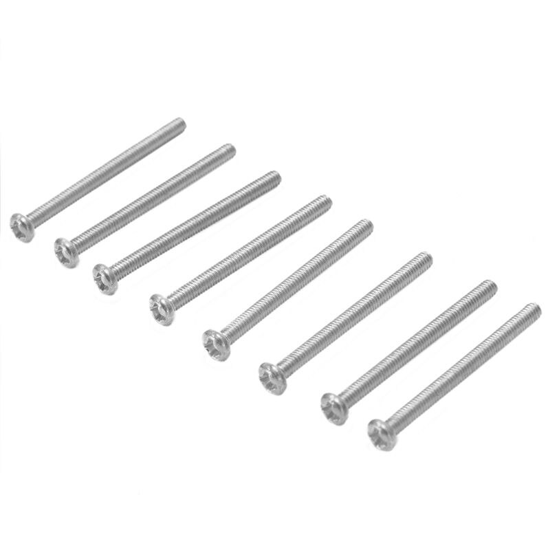 Xsxs --8 stk  m2.5 x 32mm elektriske gitar humbucker pickuper juster høyde skrue og fjær - tonehøyde 0.4mm