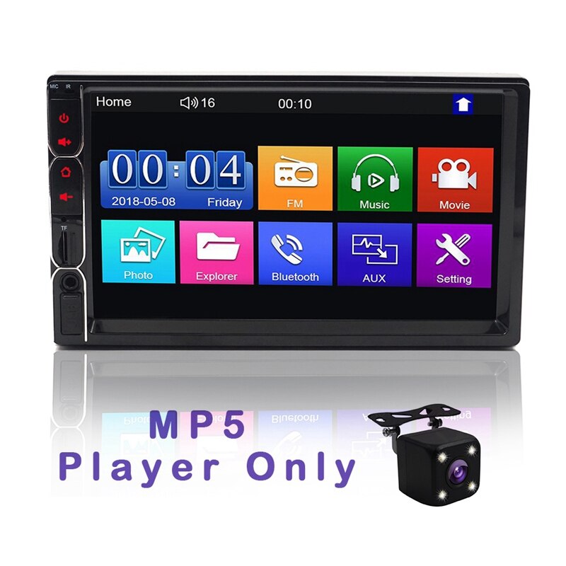 Pantalla de presión Hd LED de 7 pulgadas estéreo 2 Din para coche Multimedia Radio Bluetooth reproductor Mp5 7031