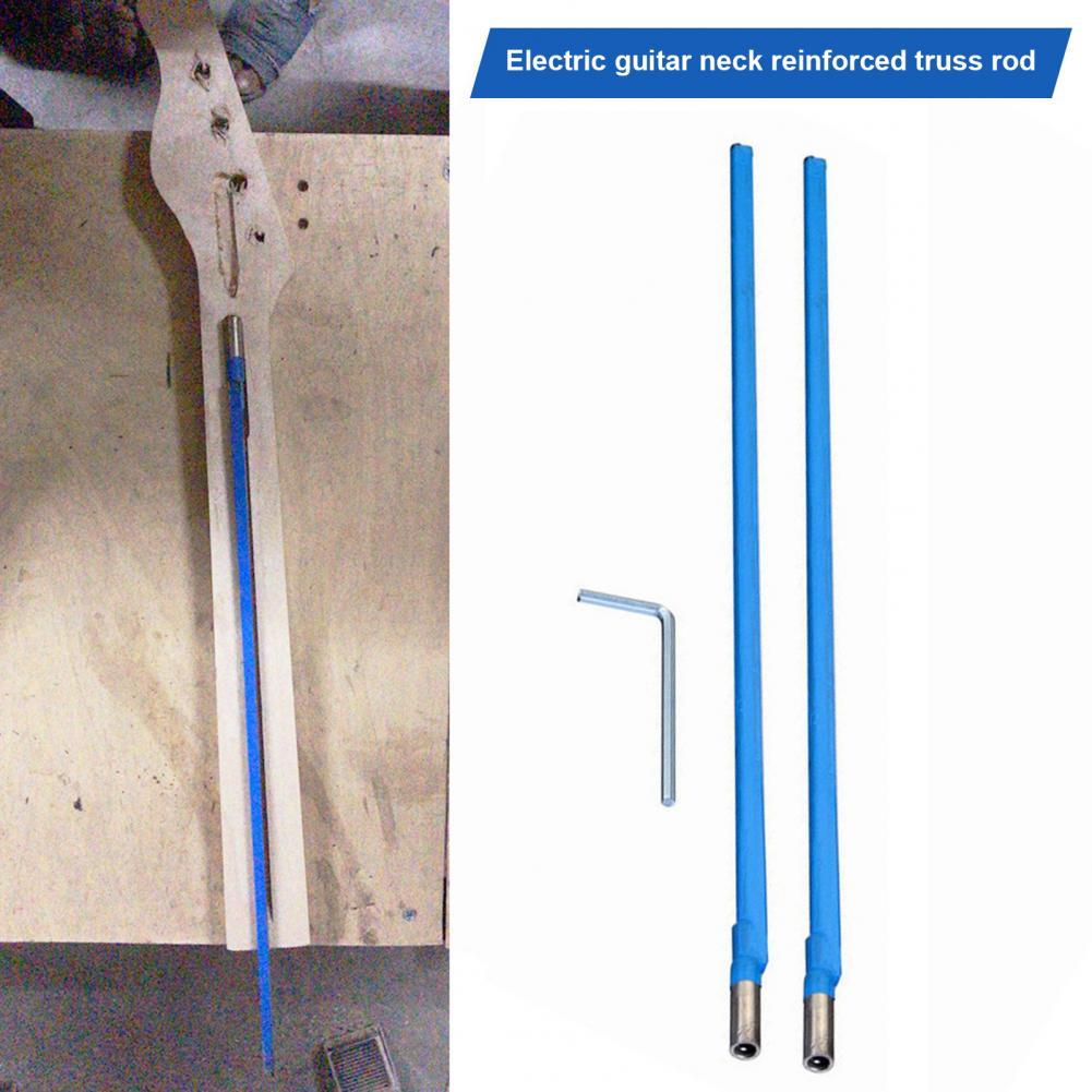 2 sztuk pręt napinający gryf gitary wysokiej wytrzymałości szyi naprawy metalu 420mm dwukierunkowy pręt typu elektryczny pręt napinający gryf gitary stalowe dla gitarzysta