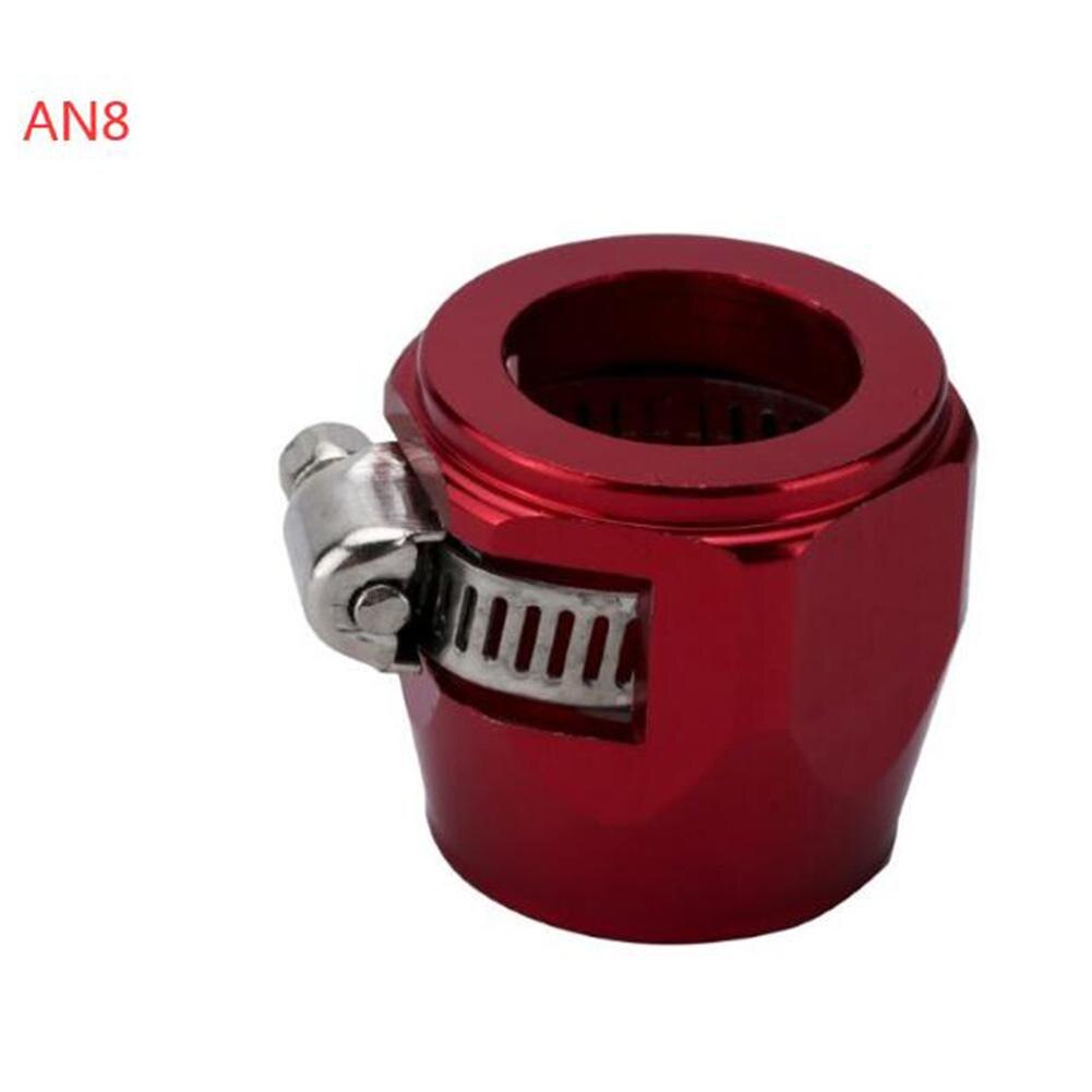 AN4 AN6 AN8 AN10 AN12 pince de finisseur de tuyau de voiture radiateur modifié pince de tuyau de carburant boucle Automobile collier de finisseur de tuyau: Red-AN8