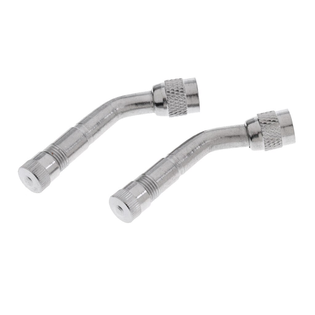 2 x Valve Stem Adapter 45, 90, 135 Degree Valve Extension Car Electrombile Tyre Valve Extender Bike Parts: 135 Degree