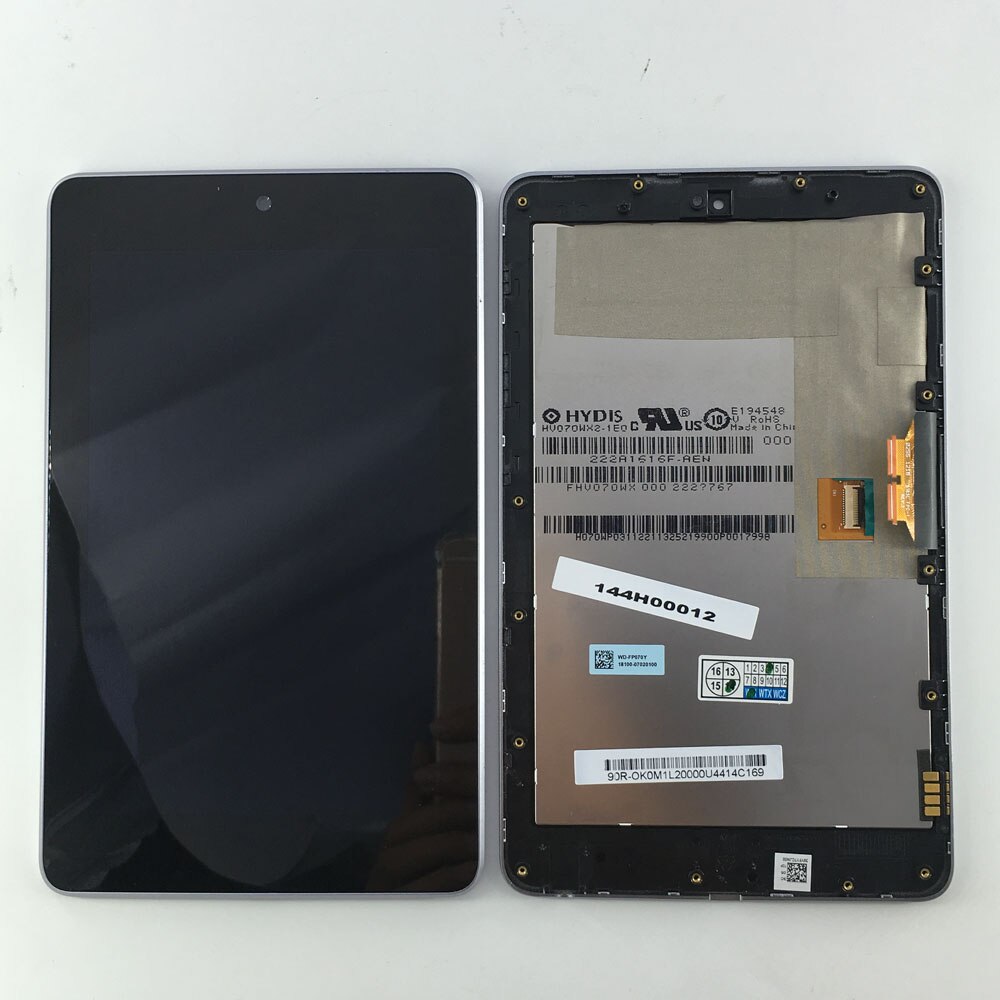 Cadre d'assemblage de numériseur en verre d'écran tactile d'affichage à cristaux liquides pour ASUS Google nexus 7 1st Gen nexus 7 ME370 ME370T ME370TG nexus 7c