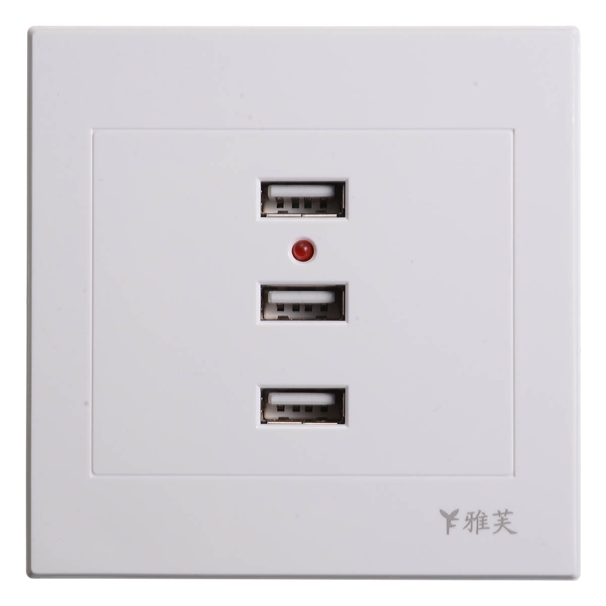 10A 3 Port USB 2.0 Wall Socket USB Wall Charger Socket Adapter 5V 10A Power Outlet Plate Panel Home Decor