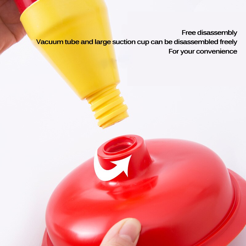 Powerful Bathroom Blocked Toilet Sink Multi Drain Buster Plunger W/2 Suckers For Sink Cleaning Tool Toilet Dredge Supplies