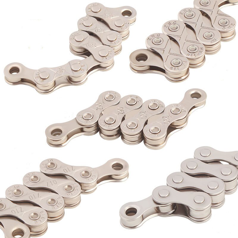 Bicycle Chain 6 7 8 9 10 11 12 Speed MTB Bike Electroplated Silver Chain Road Bicycle Chains Part 116 Links