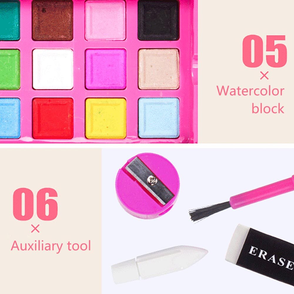 Set de lápices de colores de aceite para bocetos, materiales de arte de núcleo suave para adultos, dibujo artístico para colorear con Estuche portátil, 180 Uds.