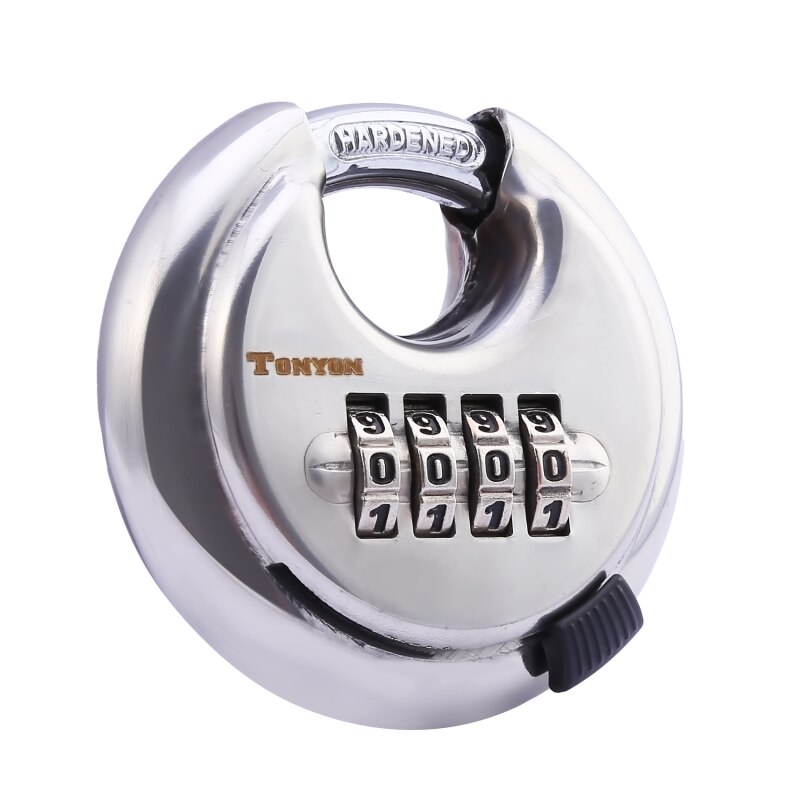 Gyms Safely Code Lock Weatherproof Protection Security Padlock Outdoor Suitable For Sheds Lockers 4 Dial Digit Combination Lock: Default Title