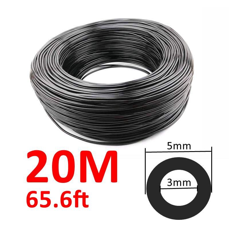 Mangueira de rega de jardim, 10m ~ 100m, 1/8 tamanhos, 3/5mm, pvc, micro tubo de irrigação por gotejamento, plantas, flores, mangueira de aspersão: YELLOW