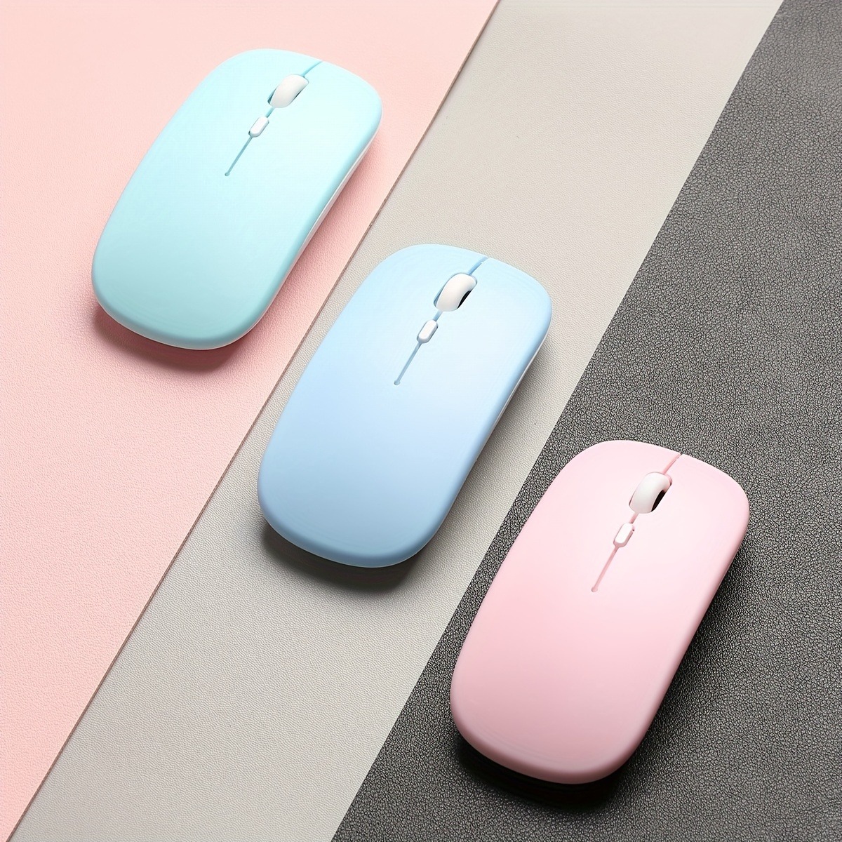 Wireless Dual Mode Mouse, Optical Mouse with Bluetooth and 2.4G connectivity, Ergonomic , Adjustable DPI for PC/Laptop
