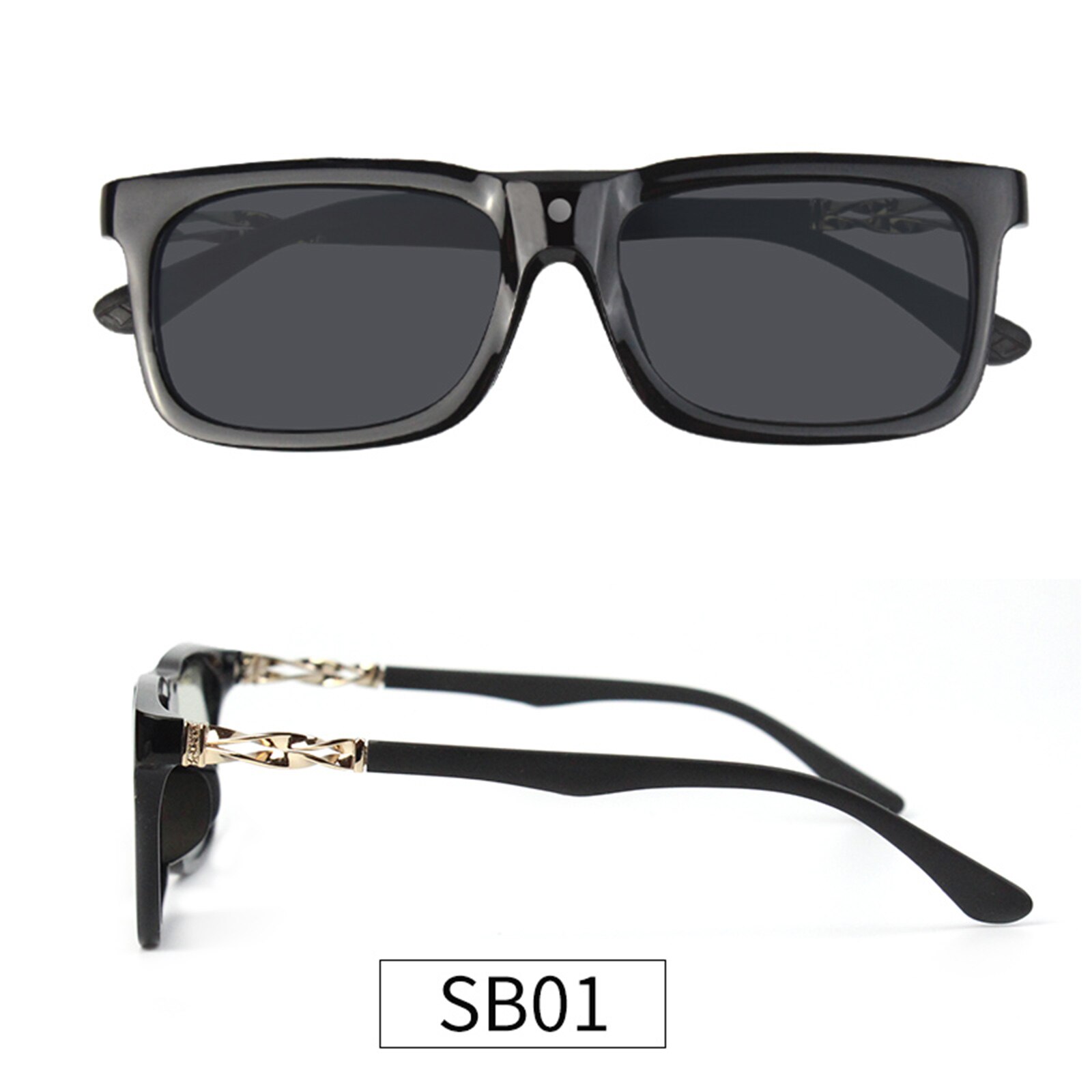 0.1 Second photochromic Polarized Sunglasses Men Discoloration Eyewear Anti Glare UV400 Sun Glasses Driving Goggles: SB01