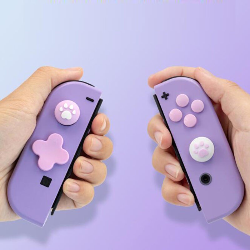 D-pad mover direção chave cruz abxy x botão adesivo joystick polegar aderência capa para nintendo switch joy-con caso de pele