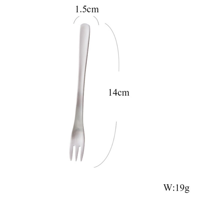 Cake Fork Stainless Steel Gold Forks For Fruit Salad Small Fork Useful Dessert Fork for Snack Dinnerware H03: S