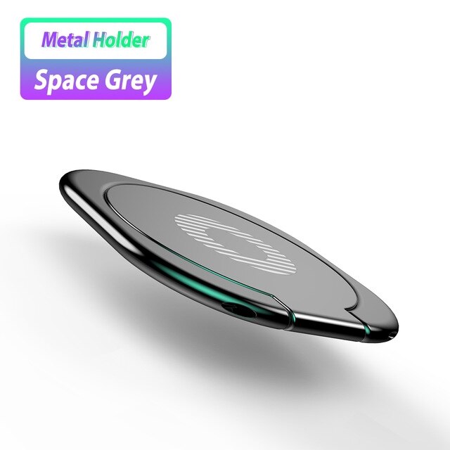 Uniwersalny metalowy uchwyt na telefon Ring Finger Adhesive telefon komórkowy stojak na biurko 360 obrotowy do Samsung A51 iPhone Xiaomi Google: 02 Black