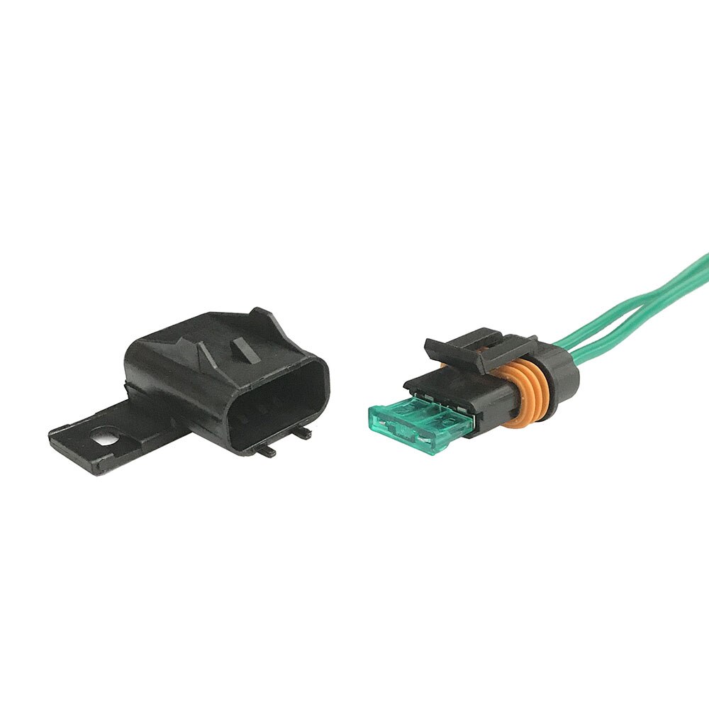 1Pc Waterdichte Auto Gemodificeerde Blade Zekering Houder Met/Zonder 14Cm Draad, Met 1Pc Standaard Zekering: socket with wire