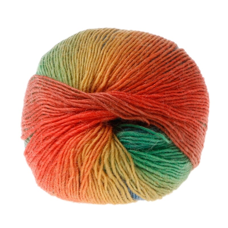 19 kleuren 50g Hand-geweven Regenboog Kleurrijke Gehaakte Kasjmier Wol Blend Garen Breien voor Winter voor weven Trui muts Sjaal Kni: 019
