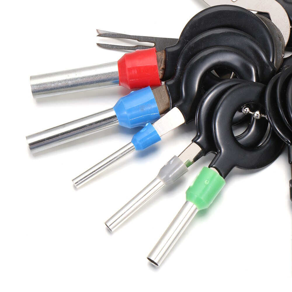 76 Pcs Auto Terminal Removal Tool Kit Bedrading Crimp Connector Pin Extractor Puller Terminal Reparatie Professionele Handgereedschap