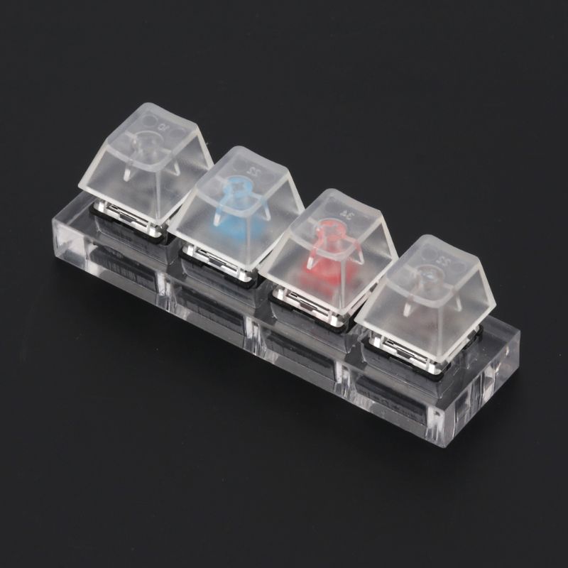Gateron mx switches acrylic mechanical keyboard switches 4 translucent clear sampler tester kit toy stress relief