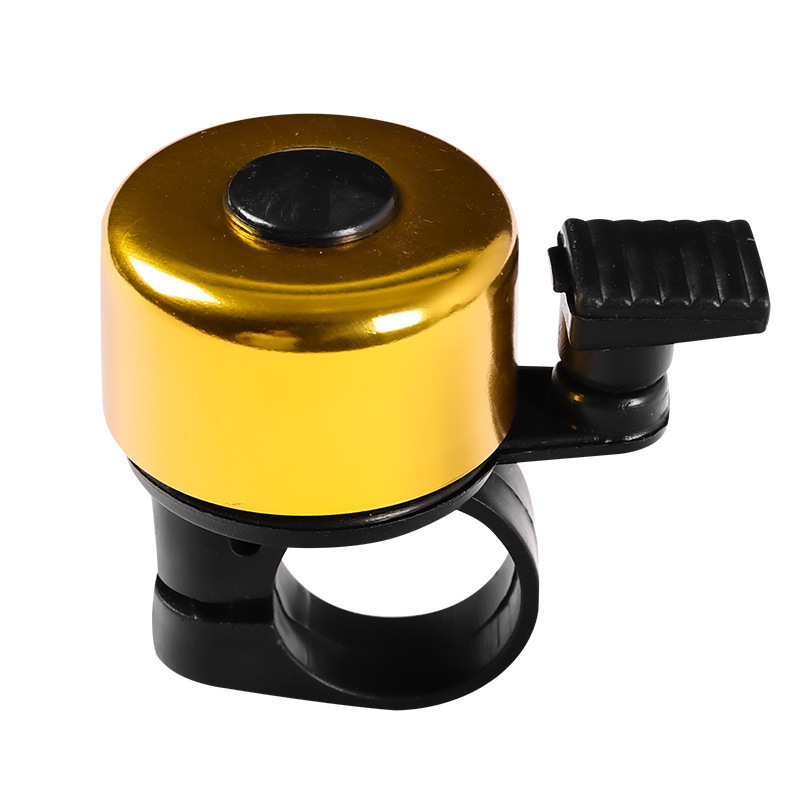 Mini timbre de bicicleta de aleación, alarma de advertencia de seguridad para bicicleta de montaña y carretera, timbre para manillar de ciclismo, bocina: Azul