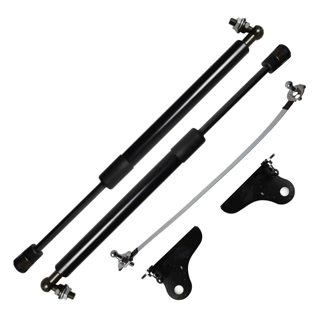 For Nissan Juke Front Hood Bonnet Modify Gas Struts Carbon Fiber Shock Damper Lift Supports Absorber: normal black