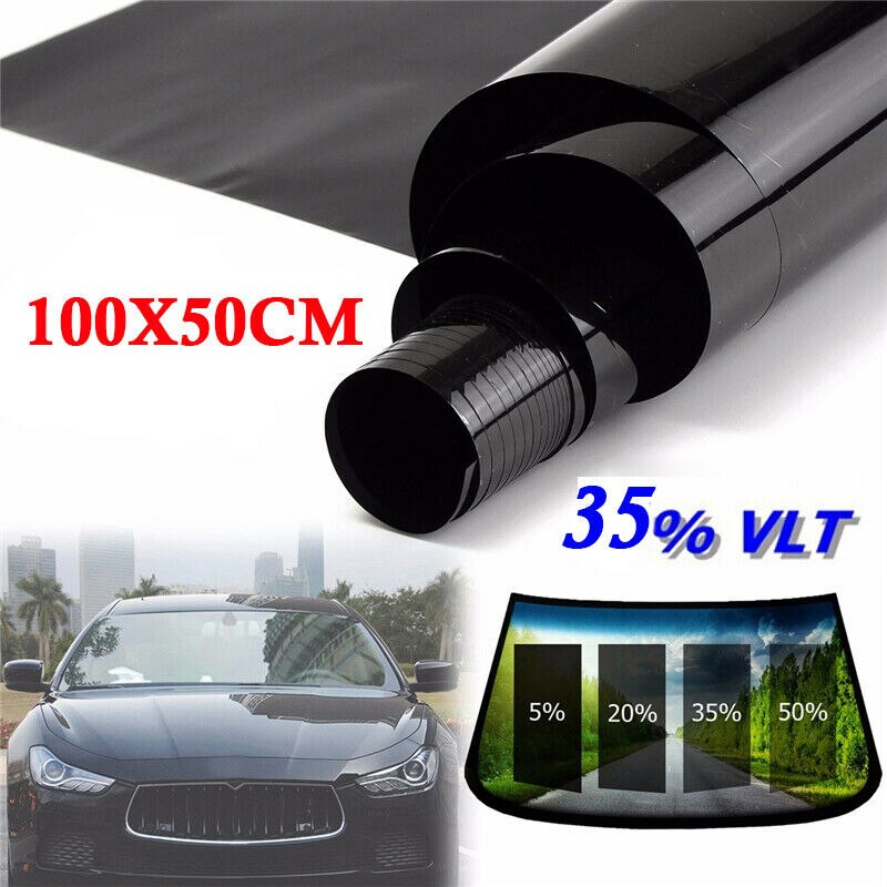 Van Sticker Glass 100x50cm Car Home Window TINT Black Film