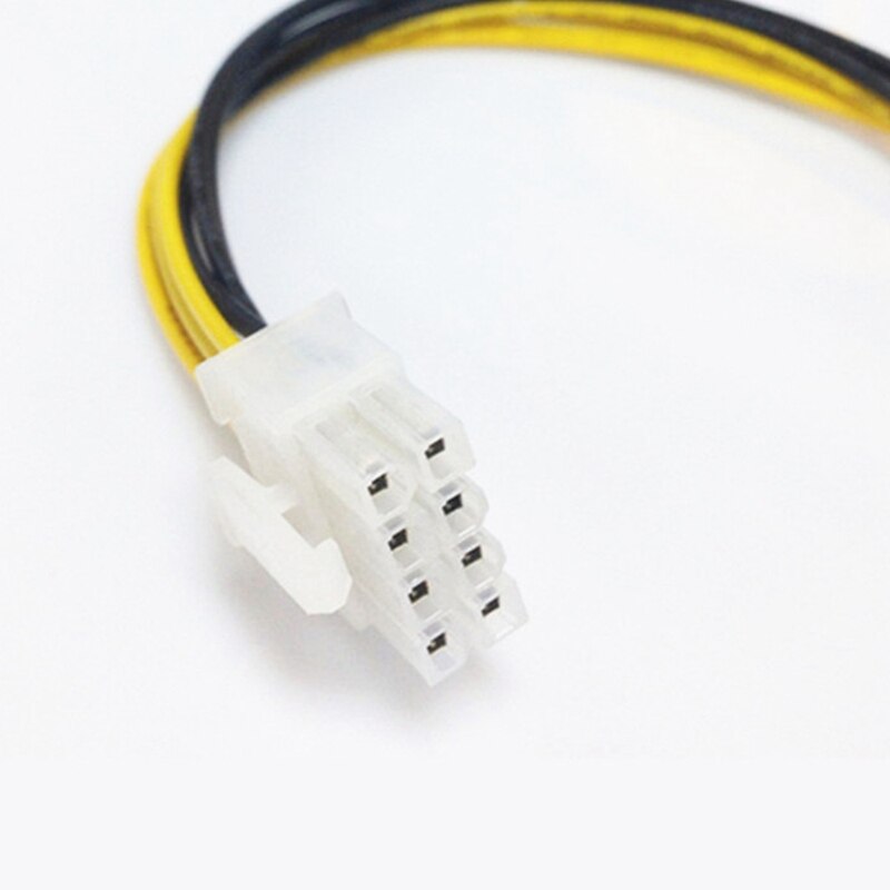 10Pcs 4 Pin Male to 8 Pin Female CPU Power Converter Cable Lead Adapter 4Pin to 8Pin Computer Connector Extension Cable