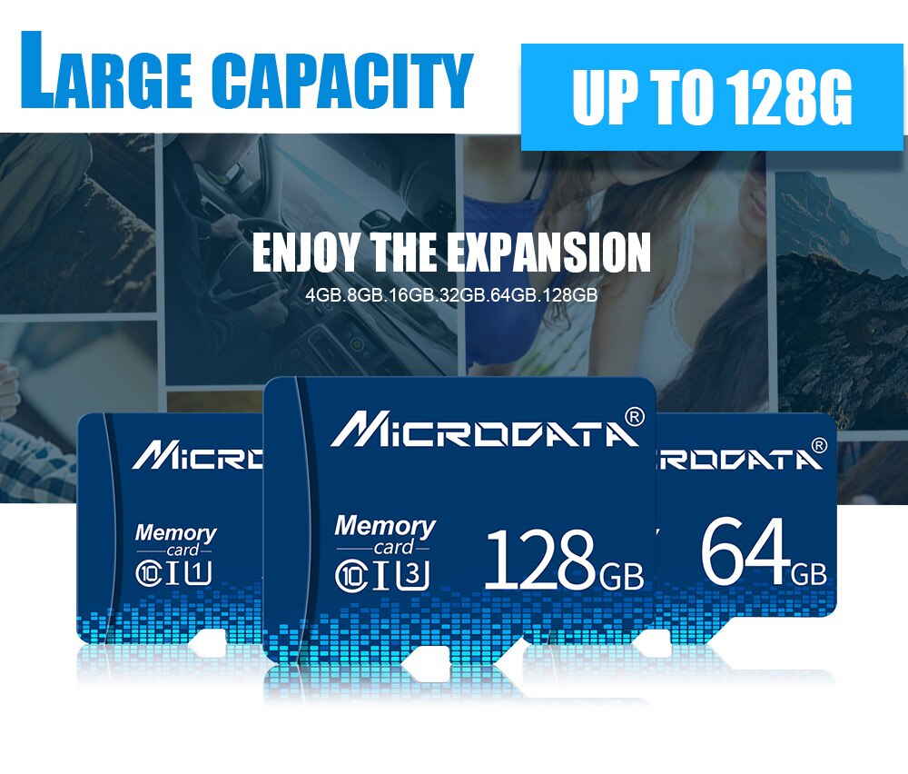 Cartao Micro Sd Card 4Gb 8Gb 16 Gb 32 Gb 64Gb Geheugenkaart Cartao De Memoria 128Gb klasse 10 Micro Sd Flash Kaart Met Adapter