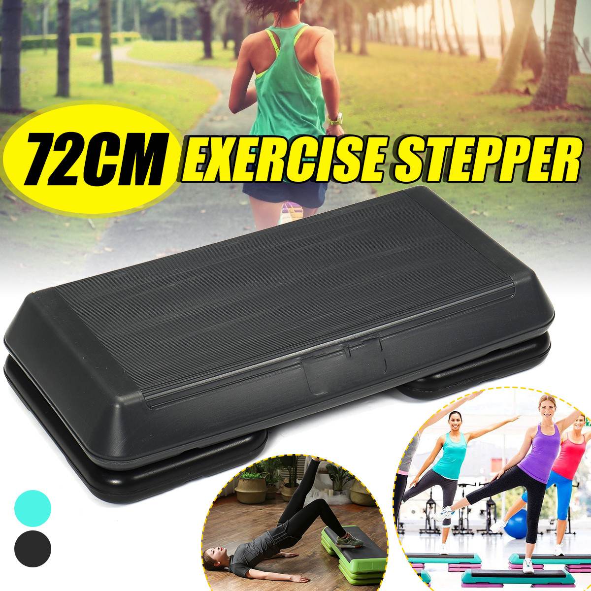72cm PP Material Aerobic Stepper Adjustable Step Height Fitness Board Suitable For Rehabilitation Exercise Home Fitness