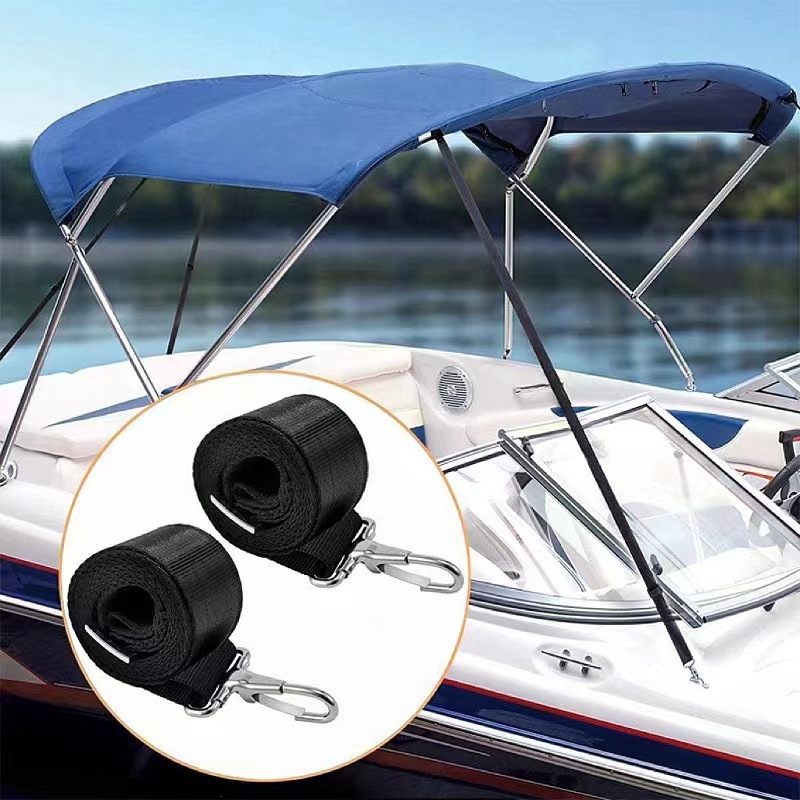 Adjustable Boat Canopy Heavy-Duty Easy-Install Nylon Bimini Top Uv-Protected Canopy Cover for Sun Protect
