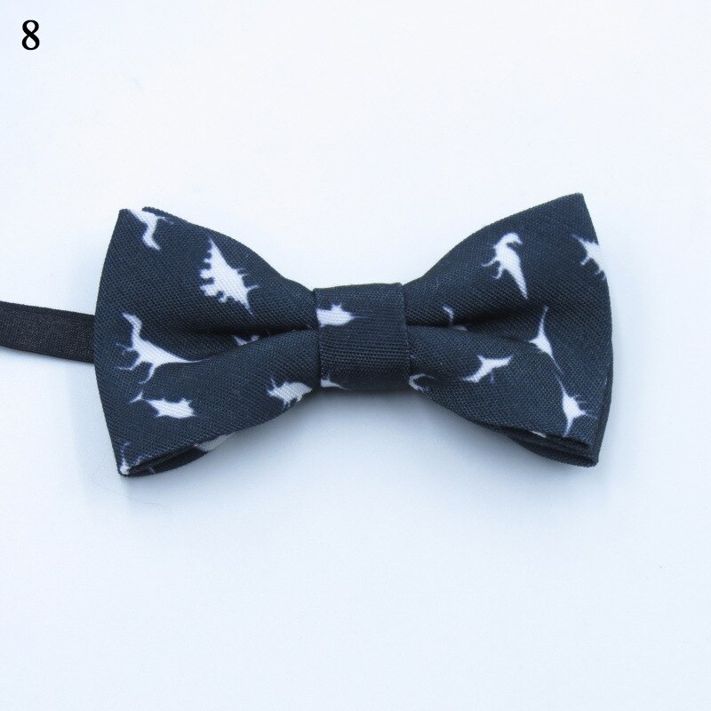 Enfants garçon classique noeud papillon à lacets papillon dinosaure noeud papillon petit dinosaure imprimer fête de mariage enfant cravate: 8
