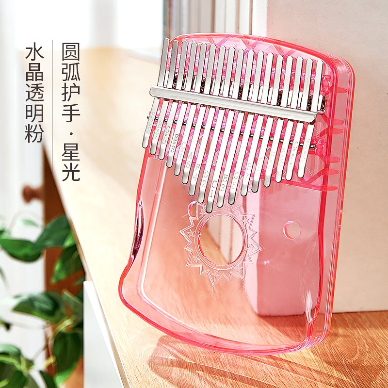 Kalinba transparent thumb piano crystal m-finger steel finger 17 tone Kalimba beginner's karingba instrument