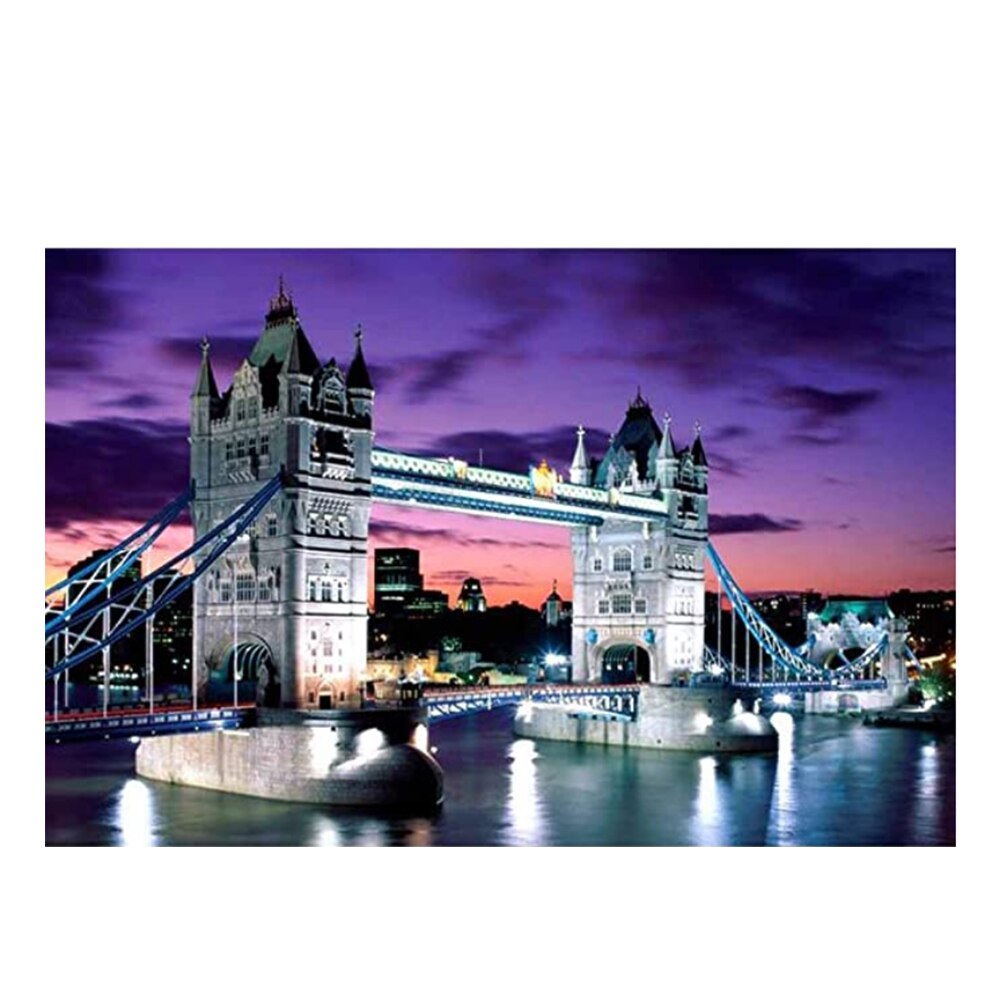 1000Stck Turm Brücke Papier Puzzle Puzzle Spiel Erwachsene lässig freundlicher Intelligenz Spielzeug Intelligenz Entwickeln Spielzeug