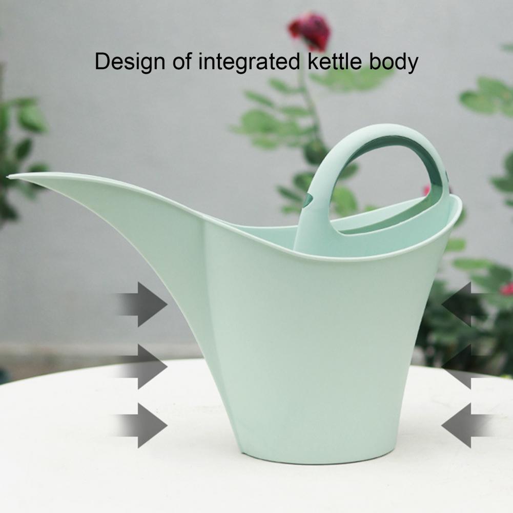 2L Watering Can Long Mouth Wear-resistant Large Capacity Flower Watering Can with Handle Garden Supplies