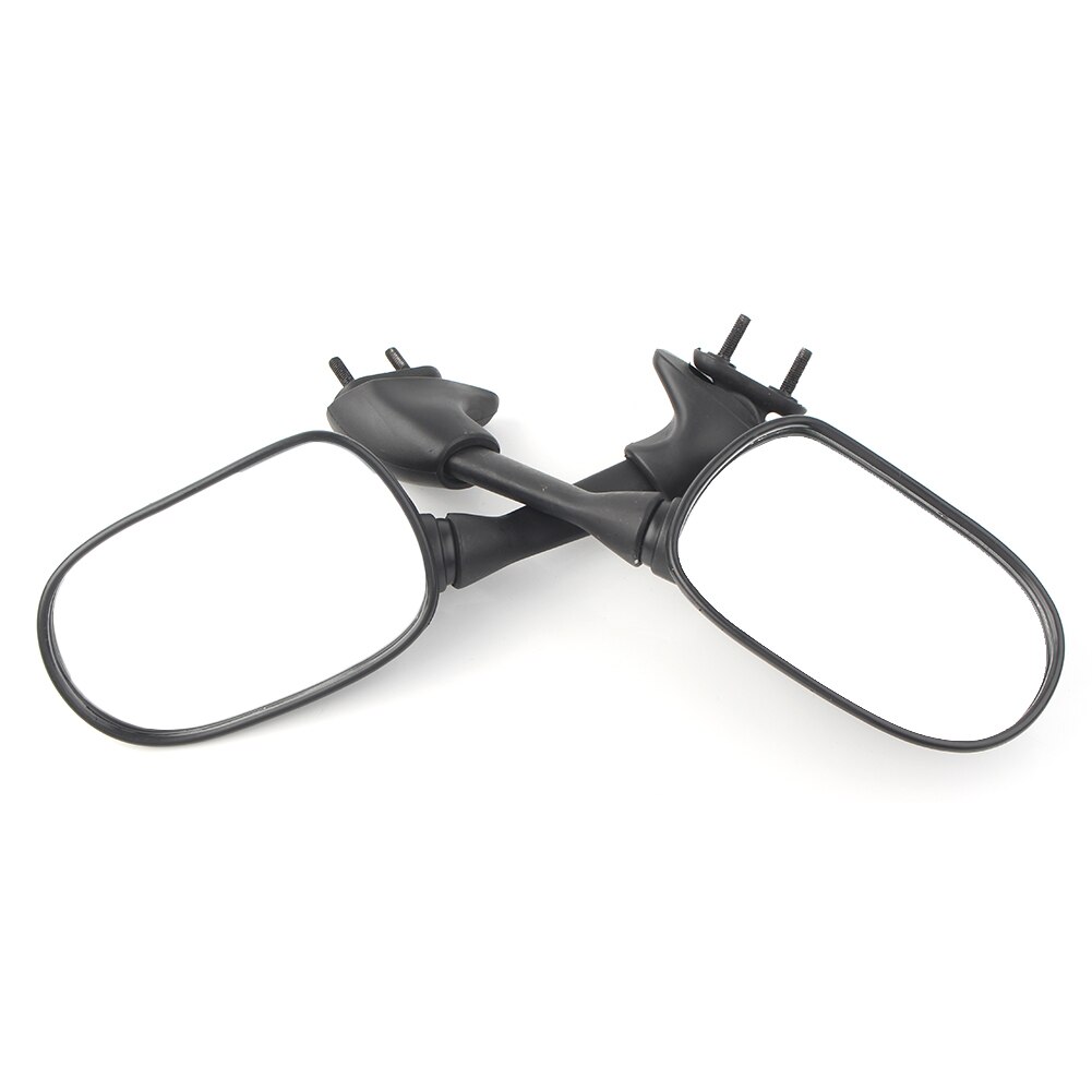 Motorcycle Left & Right Side Rearview Mirrors Rear View Side Mirror for Yamaha YZF R6 2001 2002 Black