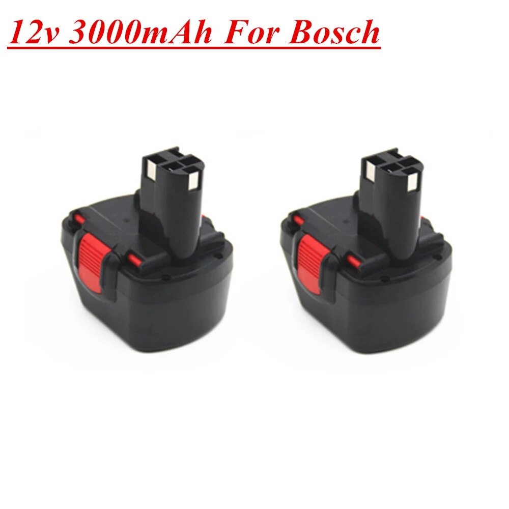 12v 2000mah 3000mah 5000mah Battery for Bosch 12V Drill GSR 12 VE-2 GSB 12 VE-2 PSB 12 VE-2 BAT043 BAT045 BTA120 26073 35430: 2pcs 3000mah