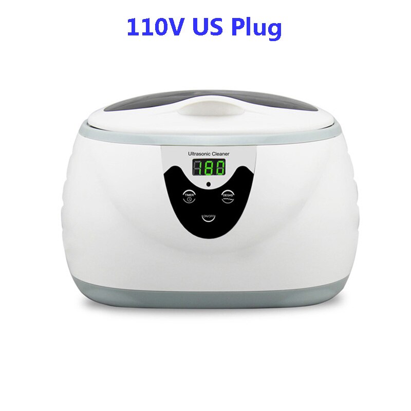 600ml Ultrasonic Cleaner SOONICK Super Sonic Jewelry Cleaning Machine Watch Ring Eyeglass Cleaners Sonic Denture Parts Washer: 110V US Plug